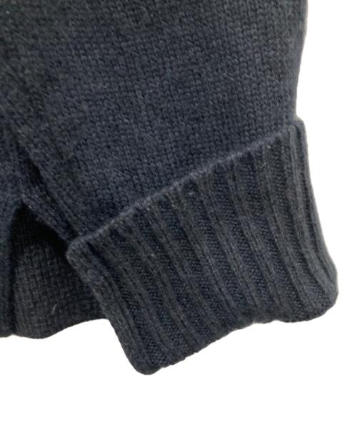 MARGARET HOWELL（マーガレットハウエル）MARGARET HOWELL (マーガレットハウエル) WASHABLE WOOL CASHMERE　ニットポロシャツ ネイビー サイズ:Lの古着・服飾アイテム