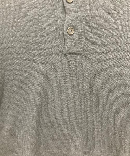 MARGARET HOWELL（マーガレットハウエル）MARGARET HOWELL (マーガレットハウエル) WASHABLE WOOL CASHMERE　ニットポロシャツ ネイビー サイズ:Lの古着・服飾アイテム