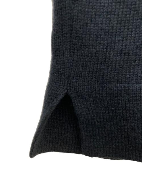 MARGARET HOWELL（マーガレットハウエル）MARGARET HOWELL (マーガレットハウエル) WASHABLE WOOL CASHMERE　ニットポロシャツ ネイビー サイズ:Lの古着・服飾アイテム