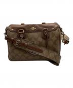 COACHコーチ）の古着「2WAYミニボストンバッグ」｜ベージュ