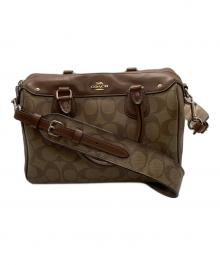 COACH（コーチ）の古着「2WAYミニボストンバッグ」｜ベージュ