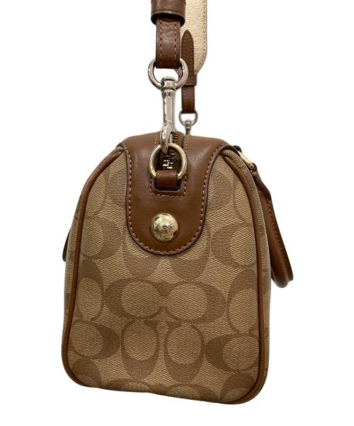 COACH（コーチ）COACH (コーチ) 2WAYミニボストンバッグ ベージュの古着・服飾アイテム