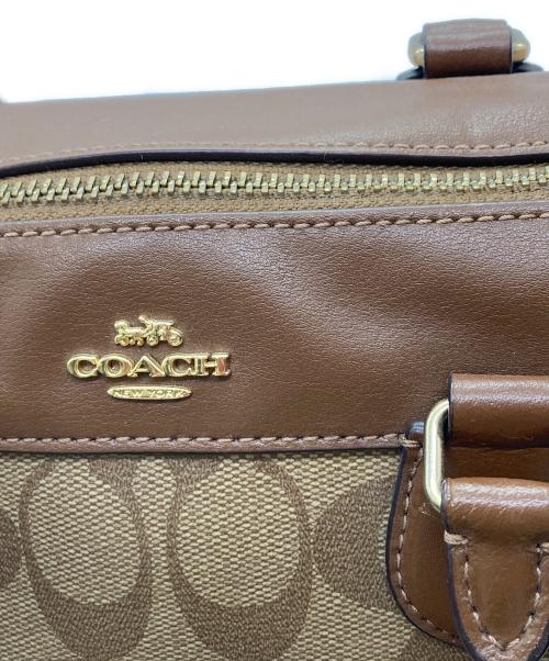 COACH（コーチ）COACH (コーチ) 2WAYミニボストンバッグ ベージュの古着・服飾アイテム