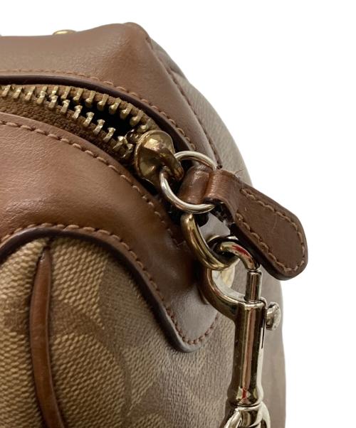 COACH（コーチ）COACH (コーチ) 2WAYミニボストンバッグ ベージュの古着・服飾アイテム