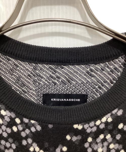 KRIS VAN ASSCHE（クリス ヴァン アッシュ）KRIS VAN ASSCHE (クリス ヴァン アッシュ) ニット ブラック サイズ:Mの古着・服飾アイテム