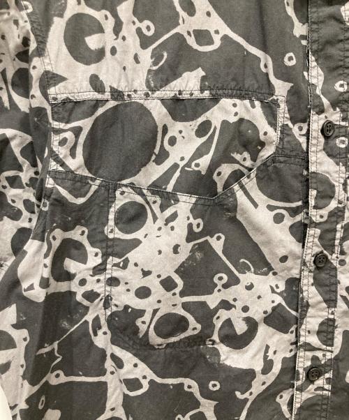 BALENCIAGA（バレンシアガ）BALENCIAGA (バレンシアガ) 総柄半袖シャツ ブラック サイズ:39の古着・服飾アイテム