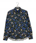 Acne studiosアクネ ストゥディオス）の古着「ISHERWOOD PRINT AW14シャツ」｜ブラック