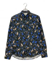 Acne studios（アクネ ストゥディオス）の古着「ISHERWOOD PRINT AW14シャツ」｜ブラック