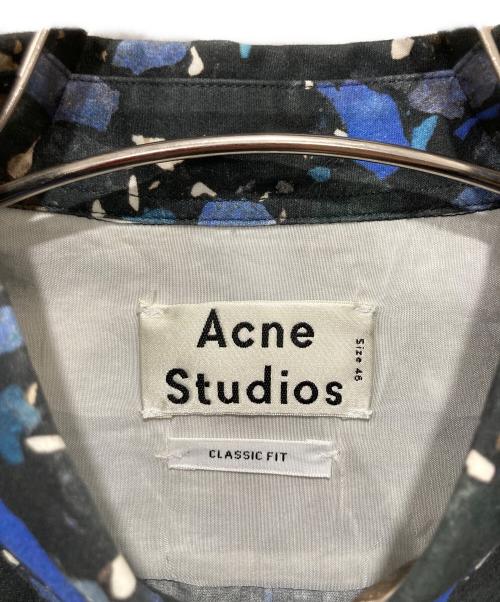 Acne studios（アクネ ストゥディオス）ACNE STUDIOS (アクネ ストゥディオス) ISHERWOOD PRINT AW14シャツ ブラック サイズ:45の古着・服飾アイテム
