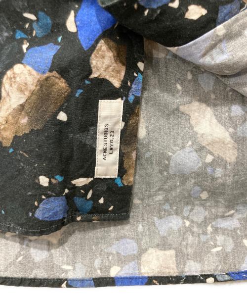 Acne studios（アクネ ストゥディオス）ACNE STUDIOS (アクネ ストゥディオス) ISHERWOOD PRINT AW14シャツ ブラック サイズ:45の古着・服飾アイテム