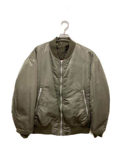 08sircus（ゼロエイトサーカス）08sircus (ゼロエイトサーカス) Rex eco Fur MA-1 reversible / MA-1 リバーシブル ジャケット カーキ サイズ:4の古着・服飾アイテム