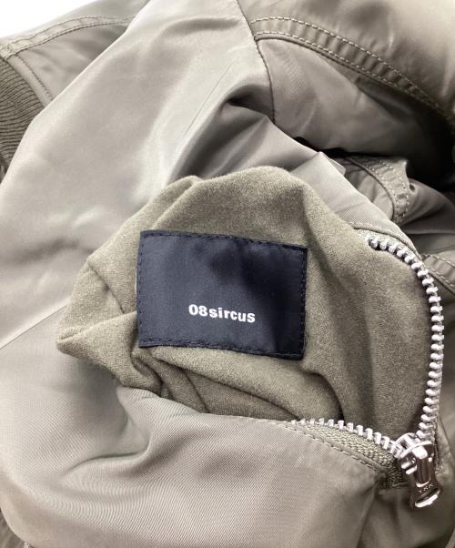 08sircus（ゼロエイトサーカス）08sircus (ゼロエイトサーカス) Rex eco Fur MA-1 reversible / MA-1 リバーシブル ジャケット カーキ サイズ:4の古着・服飾アイテム