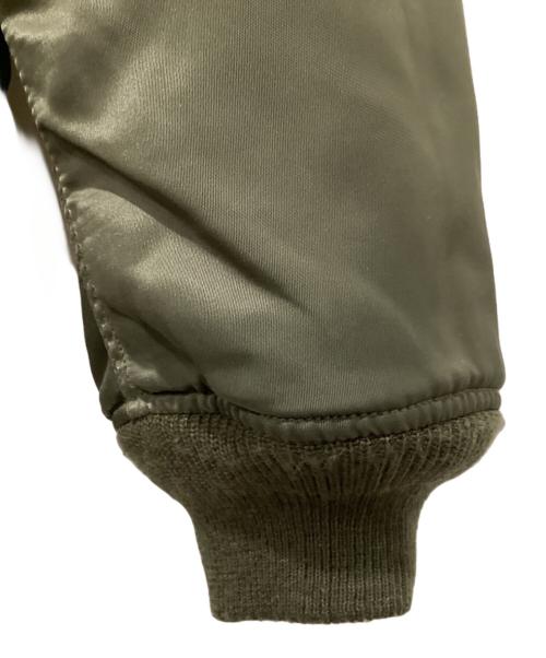 08sircus（ゼロエイトサーカス）08sircus (ゼロエイトサーカス) Rex eco Fur MA-1 reversible / MA-1 リバーシブル ジャケット カーキ サイズ:4の古着・服飾アイテム