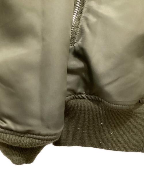 08sircus（ゼロエイトサーカス）08sircus (ゼロエイトサーカス) Rex eco Fur MA-1 reversible / MA-1 リバーシブル ジャケット カーキ サイズ:4の古着・服飾アイテム