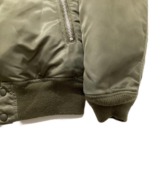 08sircus（ゼロエイトサーカス）08sircus (ゼロエイトサーカス) Rex eco Fur MA-1 reversible / MA-1 リバーシブル ジャケット カーキ サイズ:4の古着・服飾アイテム