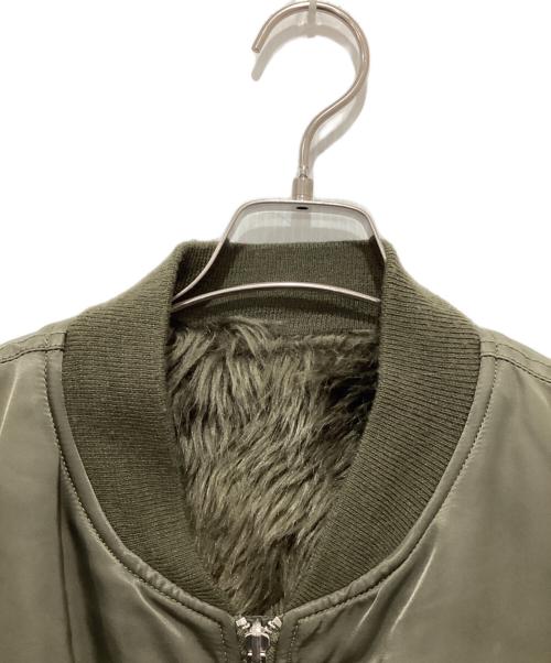 08sircus（ゼロエイトサーカス）08sircus (ゼロエイトサーカス) Rex eco Fur MA-1 reversible / MA-1 リバーシブル ジャケット カーキ サイズ:4の古着・服飾アイテム