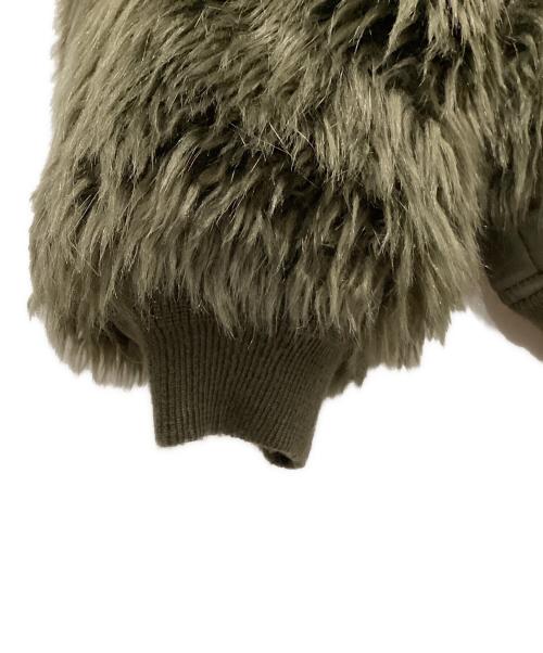 08sircus（ゼロエイトサーカス）08sircus (ゼロエイトサーカス) Rex eco Fur MA-1 reversible / MA-1 リバーシブル ジャケット カーキ サイズ:4の古着・服飾アイテム