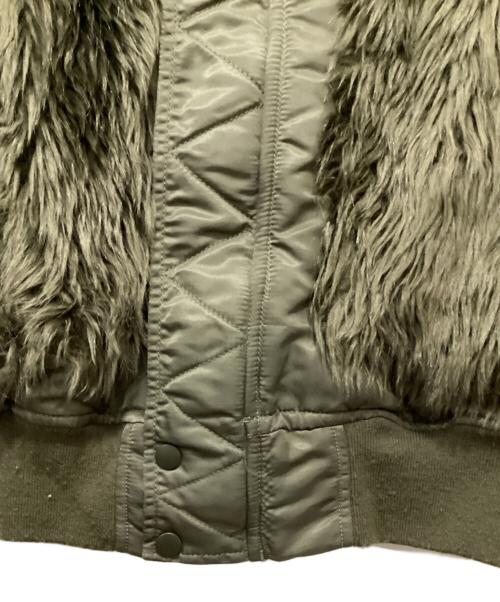 08sircus（ゼロエイトサーカス）08sircus (ゼロエイトサーカス) Rex eco Fur MA-1 reversible / MA-1 リバーシブル ジャケット カーキ サイズ:4の古着・服飾アイテム