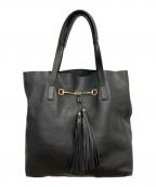 GUCCIグッチ）の古着「ホースビット/トートバッグ」｜ブラック