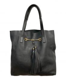 GUCCI（グッチ）の古着「ホースビット/トートバッグ」｜ブラック