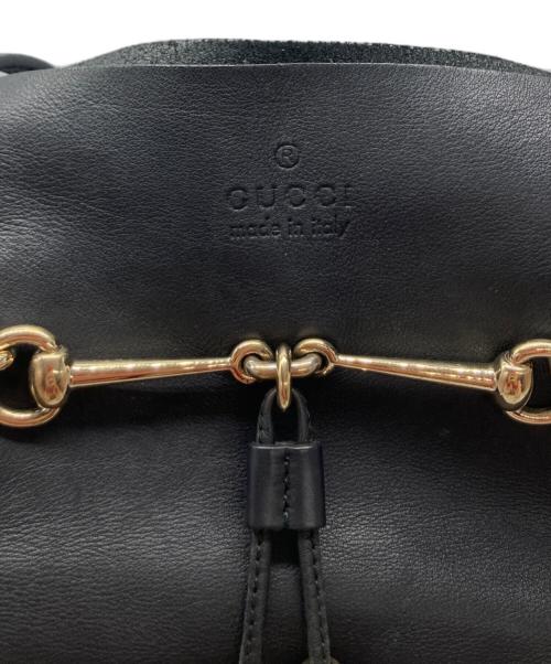GUCCI（グッチ）GUCCI (グッチ) ホースビット/トートバッグ ブラックの古着・服飾アイテム