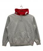 SUPREMEシュプリーム）の古着「Contrast Hooded Sweatshirt」｜グレー×レッド