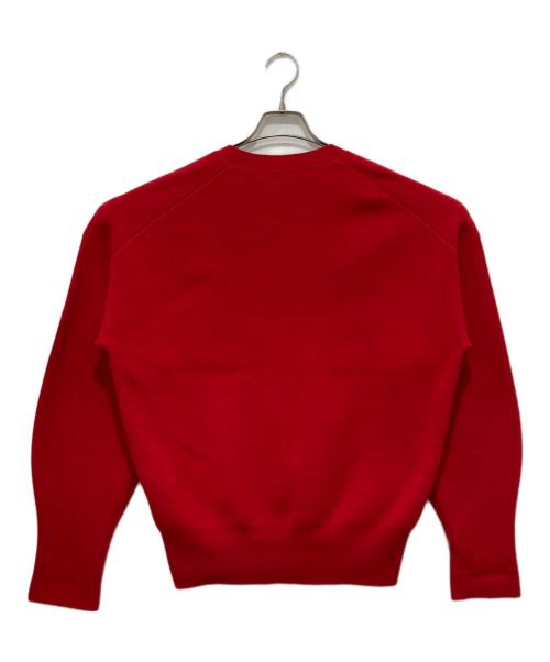 Noble（ノーブル）Noble (ノーブル) カシミヤMIX スムースVプルオーバー レッド サイズ:-の古着・服飾アイテム