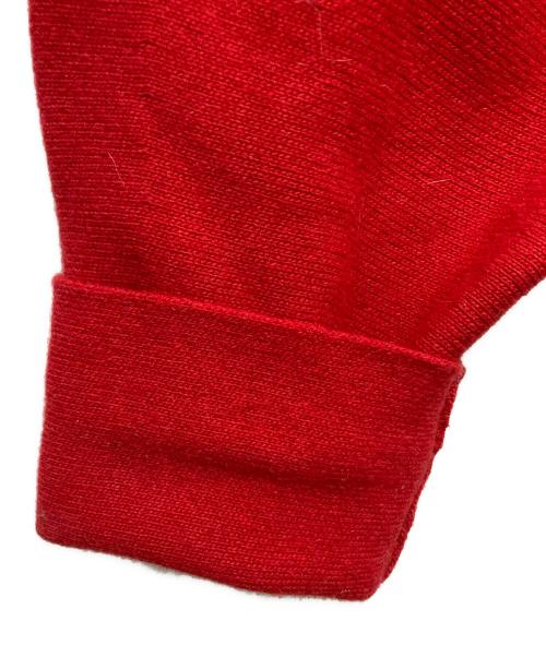 Noble（ノーブル）Noble (ノーブル) カシミヤMIX スムースVプルオーバー レッド サイズ:-の古着・服飾アイテム