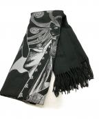 s'yte×伊藤潤二サイト×イトウジュンジ）の古着「うずまきプリントストール」｜ブラック