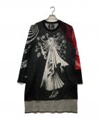 s'yte×伊藤潤二サイト×イトウジュンジ）の古着「Tomie Pullover Jacquard Knit / 20AW」｜ブラック