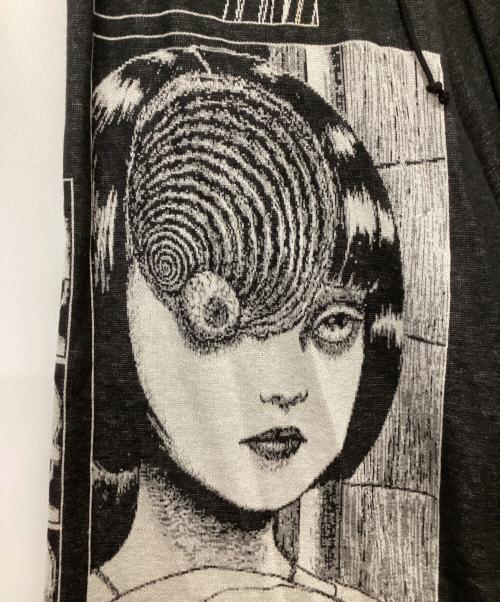 s'yte（サイト）s'yte (サイト) 伊藤潤二 (イトウジュンジ) Uzumaki Jacquard Culottes Pants ブラック サイズ:3の古着・服飾アイテム