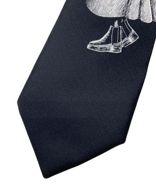 s'yte（サイト）s'yte (サイト) 伊藤潤二 (イトウジュンジ) シルクネクタイ ブラック サイズ:実寸サイズをご確認くださいの古着・服飾アイテム