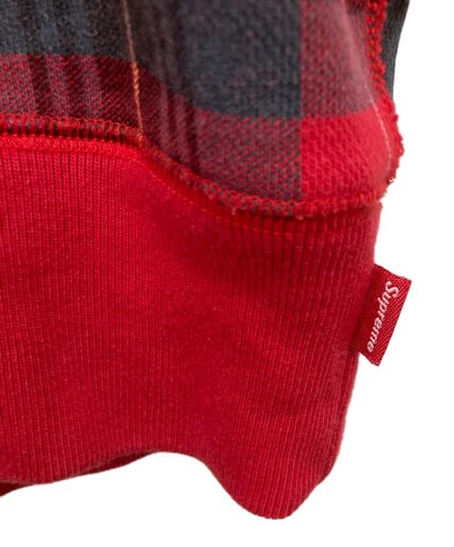 SUPREME（シュプリーム）SUPREME (シュプリーム) Plaid Crest Crew レッド サイズ:Mの古着・服飾アイテム