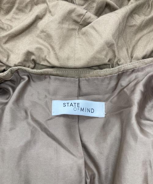 STATE OF MIND（ステートオブマインド）STATE OF MIND (ステートオブマインド) ダウンコート ブラウン サイズ:Mの古着・服飾アイテム