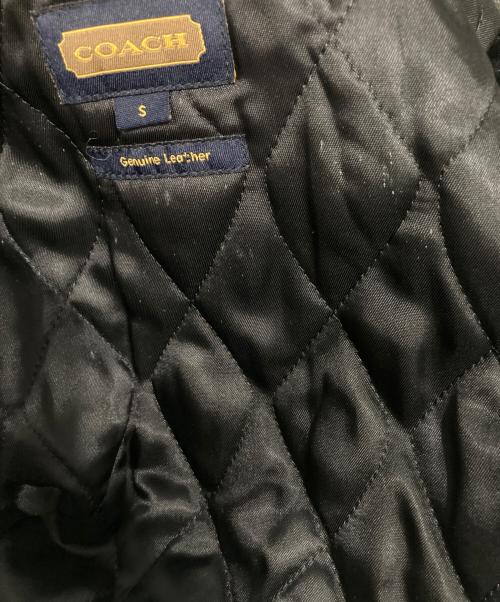 COACH（コーチ）COACH (コーチ) ラムレザーコート ブラック サイズ:Sの古着・服飾アイテム