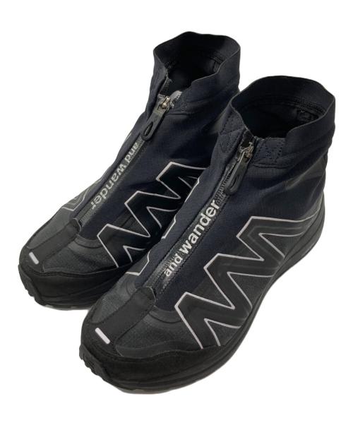SALOMON（サロモン）SALOMON (サロモン) and wander (アンドワンダー) ハイカットスニーカー ブラック サイズ:25の古着・服飾アイテム
