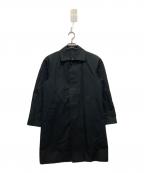 Aquascutum×EDIFICEアクアスキュータム×エディフィス）の古着「比翼ステンカラーコート」｜ブラック