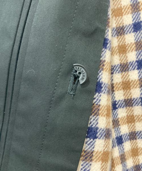 Aquascutum（アクアスキュータム）Aquascutum (アクアスキュータム) EDIFICE (エディフィス) 比翼ステンカラーコート ブラック サイズ:36の古着・服飾アイテム