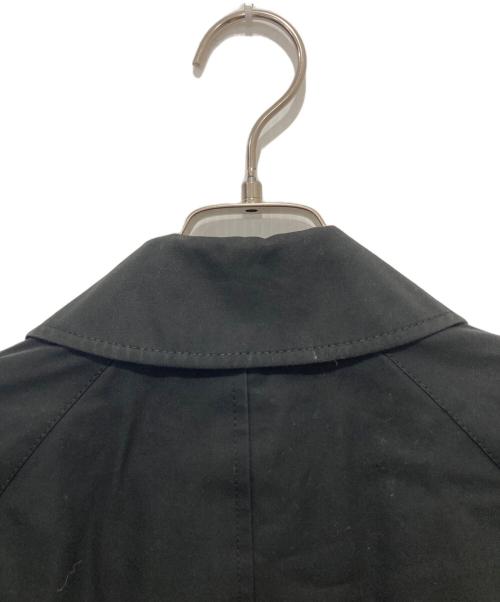 Aquascutum（アクアスキュータム）Aquascutum (アクアスキュータム) EDIFICE (エディフィス) 比翼ステンカラーコート ブラック サイズ:36の古着・服飾アイテム