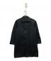 Aquascutum（アクアスキュータム）の古着「比翼ステンカラーコート」｜ブラック