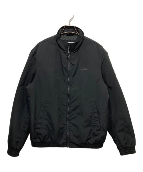 Calvin Klein（カルバンクライン）Calvin Klein (カルバンクライン) エッセンシャル パデッド ブルゾン ブラック サイズ:Lの古着・服飾アイテム