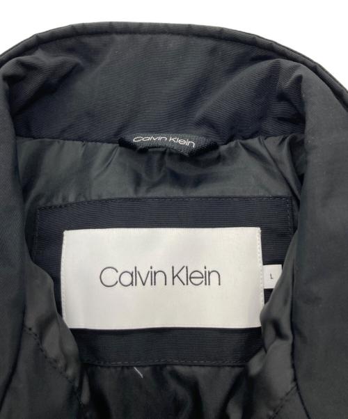 Calvin Klein（カルバンクライン）Calvin Klein (カルバンクライン) エッセンシャル パデッド ブルゾン ブラック サイズ:Lの古着・服飾アイテム