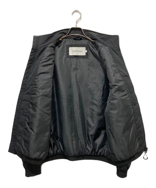 Calvin Klein（カルバンクライン）Calvin Klein (カルバンクライン) エッセンシャル パデッド ブルゾン ブラック サイズ:Lの古着・服飾アイテム