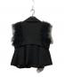 J1U by LA BELLE ETUDE (ジユウバイラベルエチュード) チュールフリルデザインベスト ブラック サイズ:Free：9000円