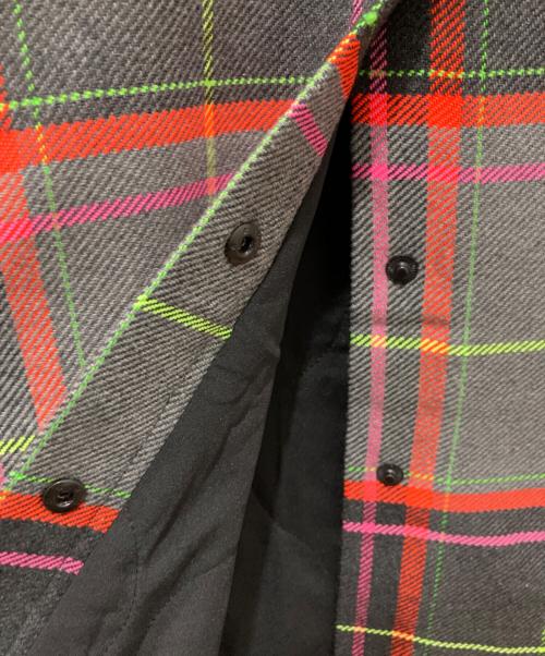 Desigual（デシグアル）Desigual (デシグアル) タータンチェック コート グレー×ピンク サイズ:Sの古着・服飾アイテム