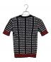 MSGM (エムエスジーエム) 総柄半袖ニット ブラック サイズ:S：7000円