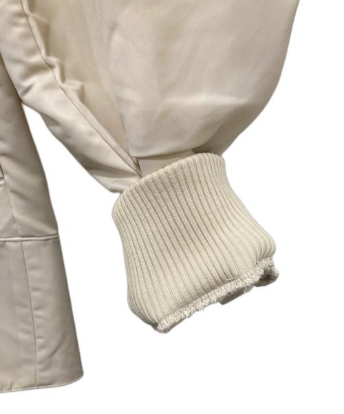 Adam et Rope（アダム エ ロペ）Adam et Rope (アダム エ ロペ) ナイロンコンビペプラムジップカーディガンブルゾン ベージュ サイズ:Freeの古着・服飾アイテム