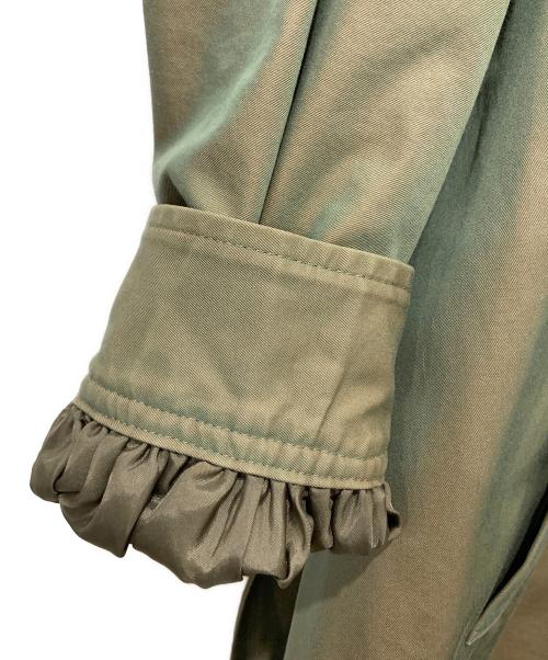 Dessin de mode（デッサンデモード）Dessin de mode (デッサンデモード) ギャザースリーブトレンチコート Dessin de mode カーキ サイズ:2の古着・服飾アイテム