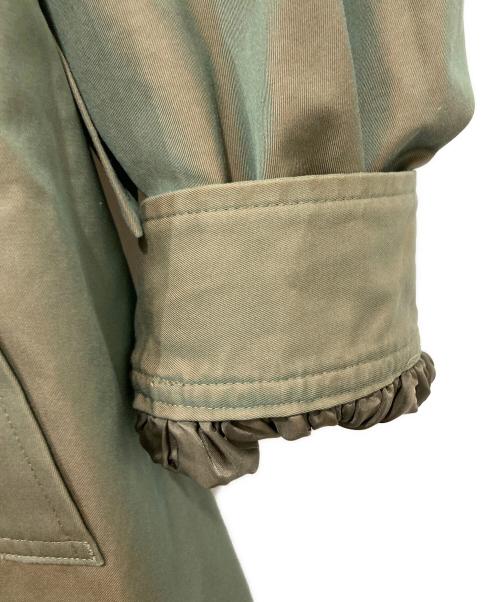 Dessin de mode（デッサンデモード）Dessin de mode (デッサンデモード) ギャザースリーブトレンチコート Dessin de mode カーキ サイズ:2の古着・服飾アイテム