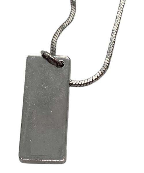 Christian Dior（クリスチャン ディオール）Christian Dior (クリスチャン ディオール) トロッタープレートNo.2ネックレス シルバーの古着・服飾アイテム